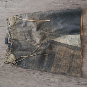 Harley Davidson 100% leather skirt fully lined!